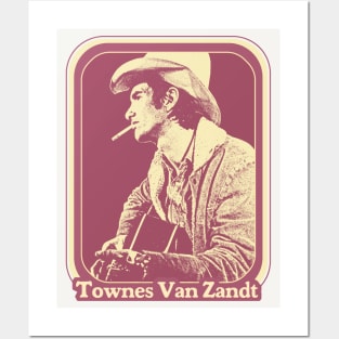 Townes Van Zandt // Original Retro Outlaw Country Fan Design Posters and Art